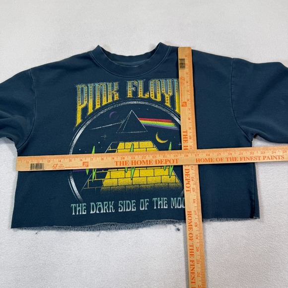 Pink Floyd‎ Dark Side Of The Moon Cropped Sweatshirt Medium Goodie Two Sleeves - Picture 4 of 7